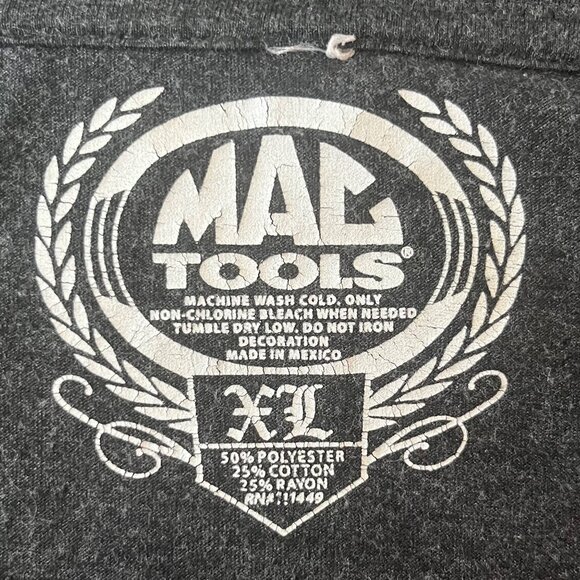 MAC Tools Easy Riders Womens Tshirt Gray Pink Size XL Motorcycle - Picture 6 of 6